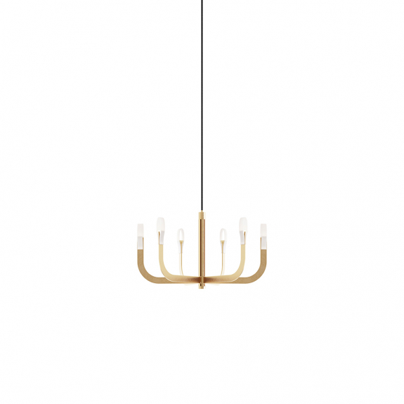 J-us Configuration A Ljuskrona Satin Gold i gruppen Belysning / Inomhus / Taklampor hos Växjö Elektriska (A09-A-1T030)