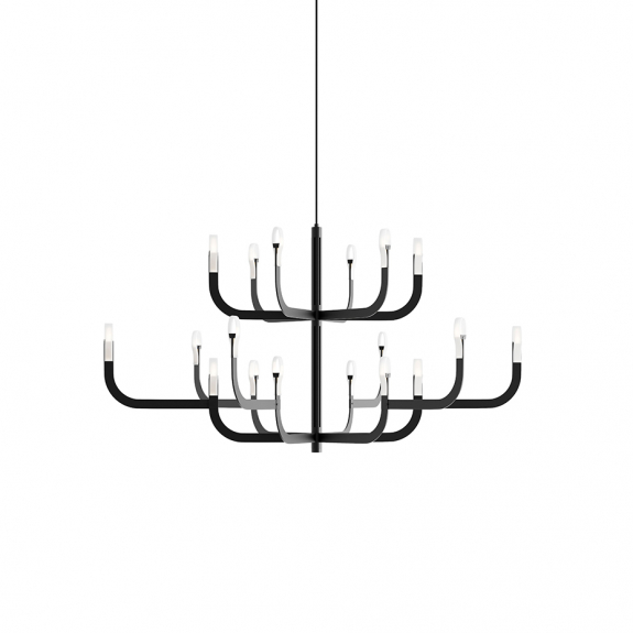 J-us Configuration G Ljuskrona Matt Black i gruppen Belysning / Inomhus / Ljuskronor hos Växjö Elektriska (A09-G-2T001)