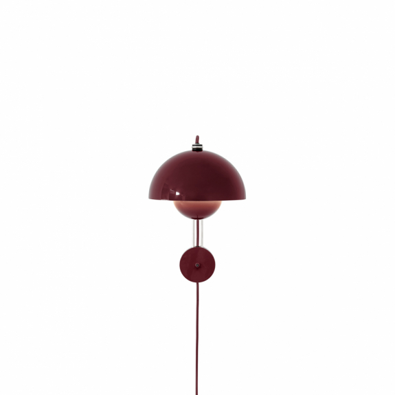 Flowerpot Vägglampa VP8 Dark Plum i gruppen Belysning / Inomhus / Vägglampor hos Växjö Elektriska (ANDT-133090A180)