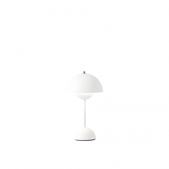 Flowerpot Bordslampa VP9 Portable Magnetic Charger Matt White