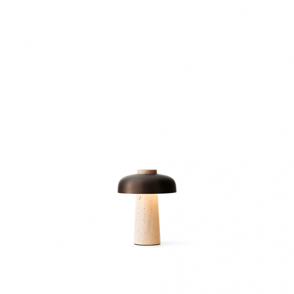 Reverse Portable Bordslampa Sand Travertine/Bronzed Brass IP44 i gruppen Belysning / Inomhus / Uppladdningsbara lampor hos Växjö Elektriska (AUDO-71231-007329)