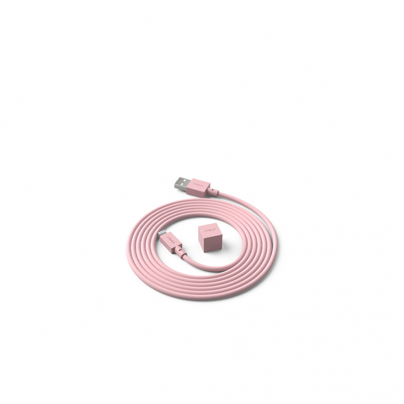 Cable 1 USB-A To Lightning Old Pink i gruppen Belysning / Tillbehr / Installationsmaterial hos Vxj Elektriska (C1-USB-C89-18-P)