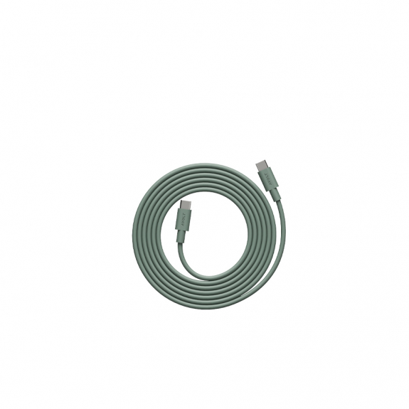 Cable 1 USB-C To USB-C (100W) 2m Oak Green i gruppen Belysning / Tillbehör / Installationsmaterial hos Växjö Elektriska (C1CCI1002OG)