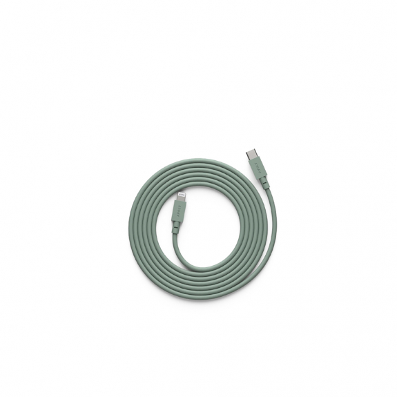 Cable 1 USB-C To Lightning Oak Green i gruppen Belysning / Tillbehr / Installationsmaterial hos Vxj Elektriska (C1CL-IN20-18OG)
