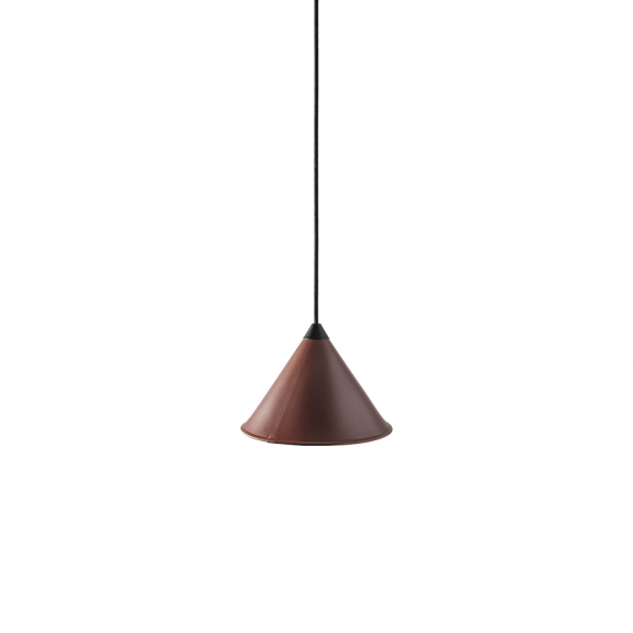 Leather Cone Namibia Pendel 25cm Oak/Black i gruppen Belysning / Inomhus / Taklampor hos Vxj Elektriska (CUERO-1500629)