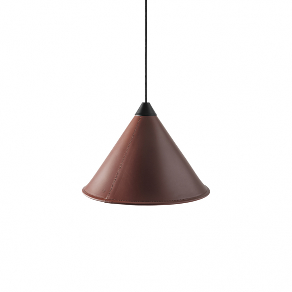 Leather Cone Namibia Pendel 45cm Oak/Black i gruppen Belysning / Inomhus / Taklampor hos Vxj Elektriska (CUERO-1520629)