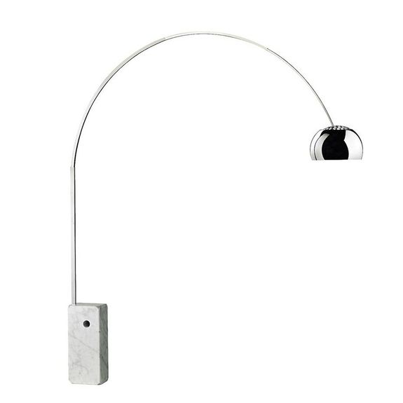 Arco LED Golvlampa Stainless Steel/Carrara Marble i gruppen Belysning / Inomhus / Golvlampor hos Vxj Elektriska (F0303000)