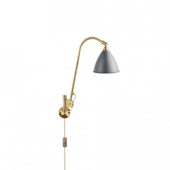 Bestlite BL6 Vgglampa Grey/Brass i gruppen Belysning / Inomhus / Vgglampor hos Vxj Elektriska (GUB-10010190)