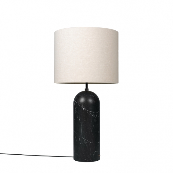 Gravity Golvlampa XL Low Black Marble/Canvas i gruppen Belysning / Inomhus / Golvlampor hos Vxj Elektriska (GUB-10012268)