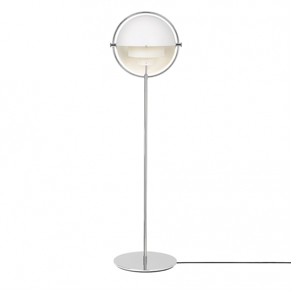 Multi-Lite Golvlampa White/Chrome i gruppen Belysning / Inomhus / Golvlampor hos Vxj Elektriska (GUB-10014440)