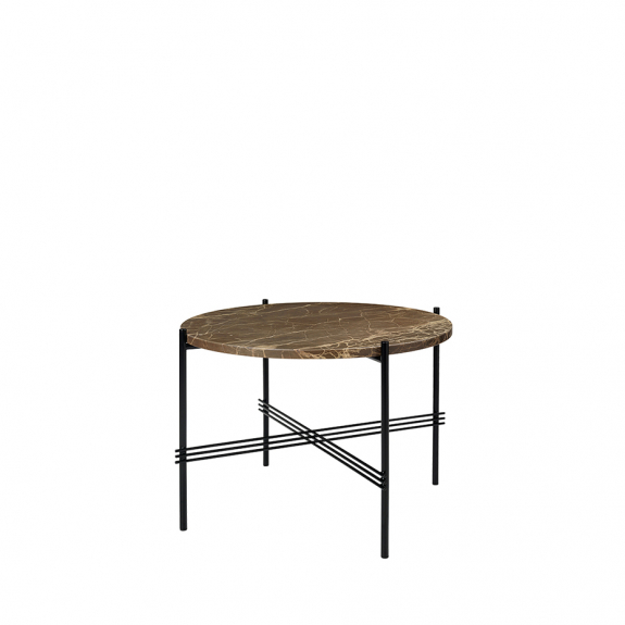 TS Coffee Table Ø55cm Brown Emperador Marble i gruppen Inredning / Inredningsdetaljer / Sidobord & Soffbord hos Växjö Elektriska (GUB-10017146)