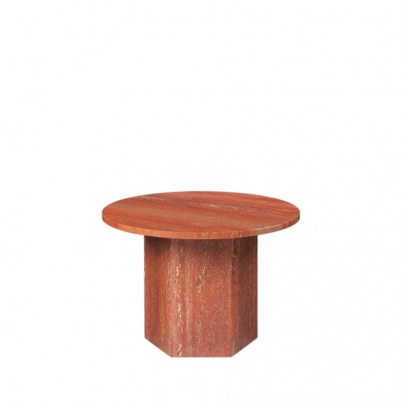 Epic Coffee Table 60cm Burnt Red Travertine i gruppen Inredning / Inredningsdetaljer / Sidobord & Soffbord hos Vxj Elektriska (GUB-10042380)