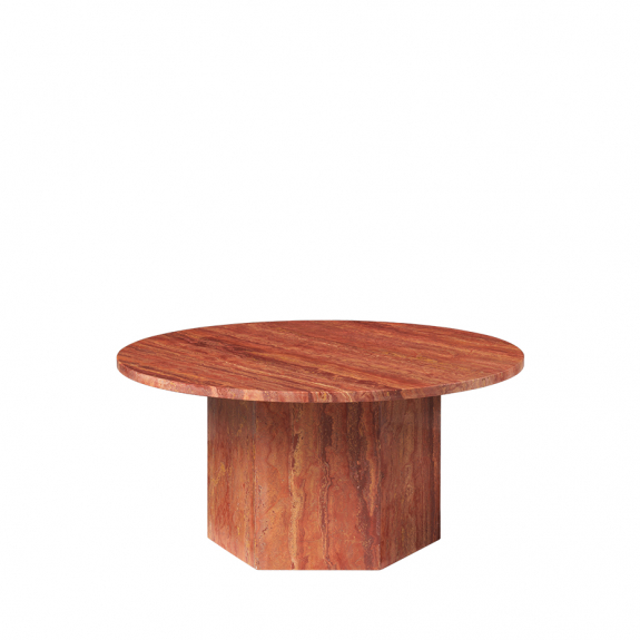 Epic Coffee Table 80cm Burnt Red Travertine i gruppen Inredning / Inredningsdetaljer / Sidobord & Soffbord hos Vxj Elektriska (GUB-10042385)