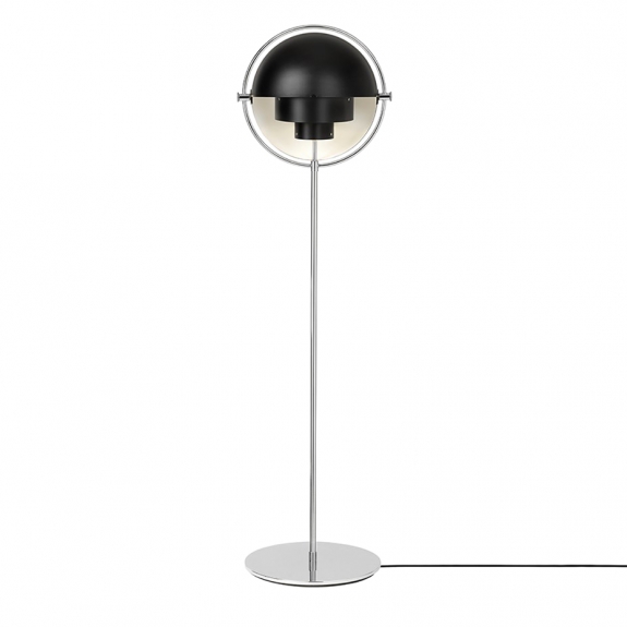 Multi-Lite Golvlampa Black/Chrome i gruppen Belysning / Inomhus / Golvlampor hos Vxj Elektriska (GUB-10062688)