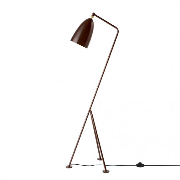 Grshoppa Golvlampa Walnut Brown Glossy i gruppen Belysning / Inomhus / Golvlampor hos Vxj Elektriska (GUB-10110908)