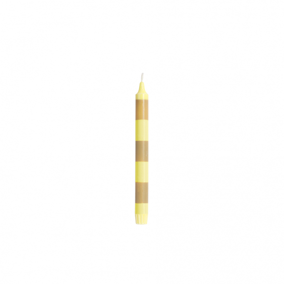 Stripe Candle Light Yellow And Beige i gruppen Inredning / Inredningsdetaljer / Ljushållare & Ljus hos Växjö Elektriska (HAY-541144)