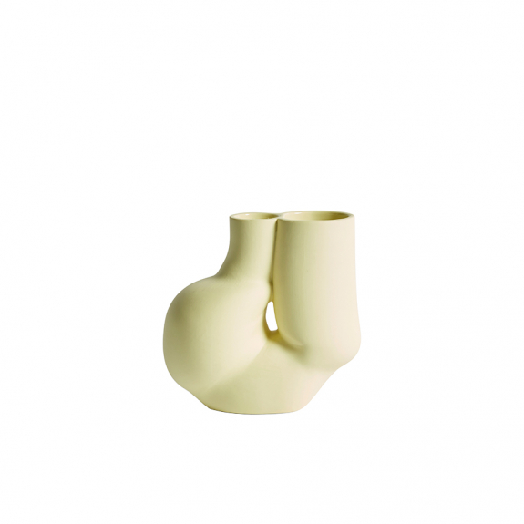 W&S Chubby Vase Soft Yellow i gruppen Inredning / Inredningsdetaljer / Vaser, Krukor & Fat hos Vxj Elektriska (HAY-AB554-B045)