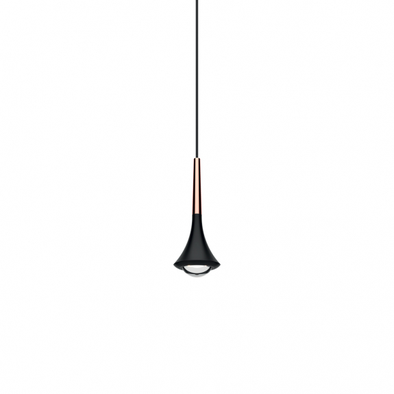 Rain Pendel Matt Black/Rose Gold i gruppen Belysning / Inomhus / Taklampor hos Vxj Elektriska (LOD-156125527)