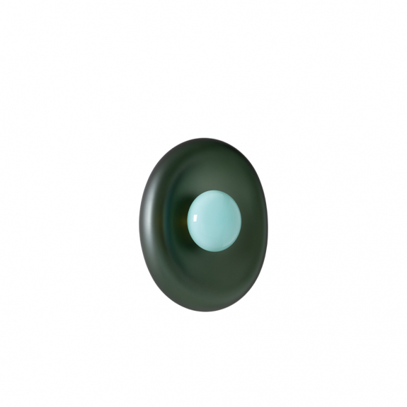 Pillow Taklampa/Vägglampa Large Brushed Brass/Smoke Gray/Celadon i gruppen Belysning / Inomhus / Taklampor hos Växjö Elektriska (LT232-SGC-BB)