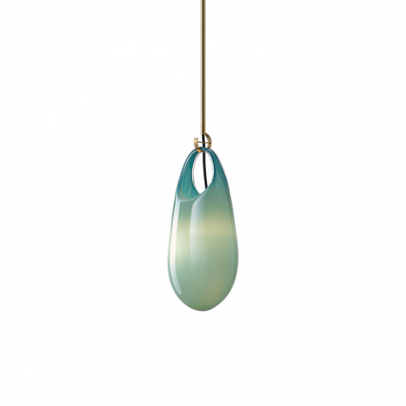 Hold 18 Pendel Brushed Brass/New Blue i gruppen Belysning / Inomhus / Taklampor hos Växjö Elektriska (LT263-NBL-BB)