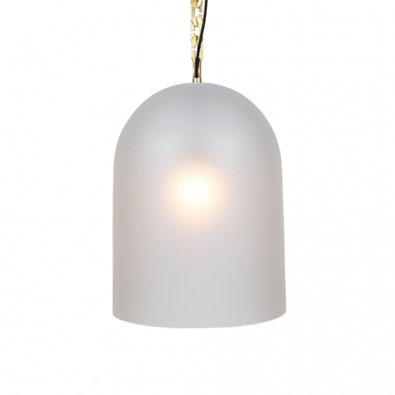 Dome 22 Pendel Small Chain Brushed Brass/Clear Frosted i gruppen Belysning / Inomhus / Taklampor hos Växjö Elektriska (LT332-FCL-BB)