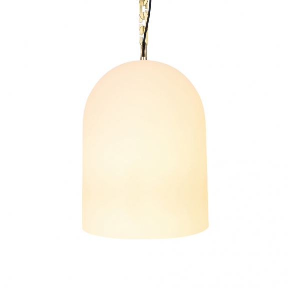 Dome 22 Pendel Small Chain Brushed Brass/White Frosted i gruppen Belysning / Inomhus / Taklampor hos Växjö Elektriska (LT332-FWT-BB)