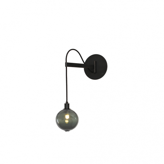 Drape Arm 1.09 Vägglampa 110mm Sphere Dark Oxidized/Smoke Dipped i gruppen Belysning / Inomhus / Vägglampor hos Växjö Elektriska (LT363-SMK-DX)