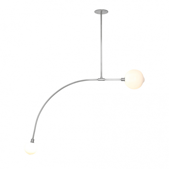 Balance 1.0 Pendel Brushed Nickel/White Dipped i gruppen Belysning / Inomhus / Taklampor hos Växjö Elektriska (LT500-WHT-BN)