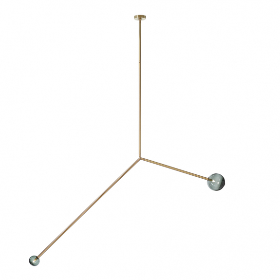 Angle 1.0 Pendel Brushed Brass/Smoke Dipped i gruppen Belysning / Inomhus / Taklampor hos Växjö Elektriska (LT901-SMK-BB)