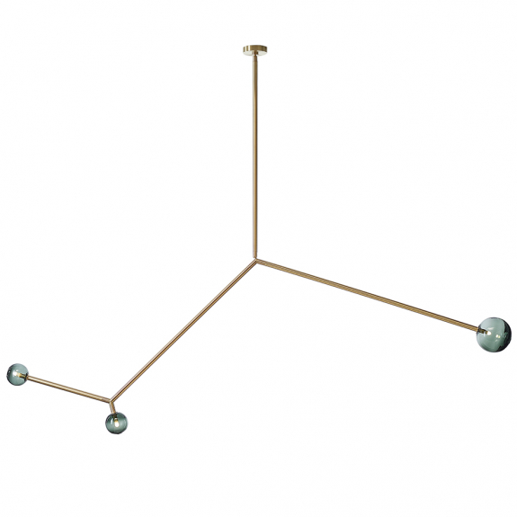 Angle 3.0 Pendel Brushed Brass/Smoke Dipped i gruppen Belysning / Inomhus / Taklampor hos Växjö Elektriska (LT903-SMK-BB)