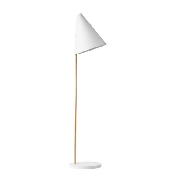 Mosaik 250 Golvlampa White/Brass i gruppen Belysning / Inomhus / Golvlampor hos Vxj Elektriska (LYFA-104025003)