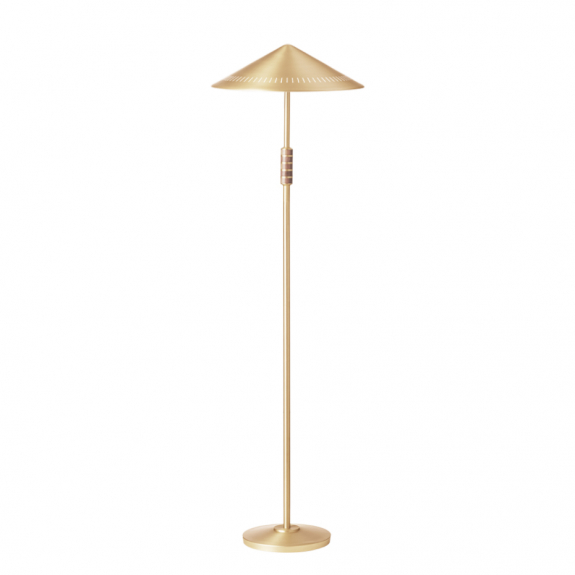 Lyfa Governor 405 Golvlampa Brass/Walnut