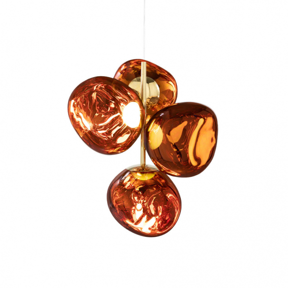 Melt Mini LED Ljuskrona Copper i gruppen Belysning / Inomhus / Ljuskronor hos Växjö Elektriska (MEC04CO-CEUM4)