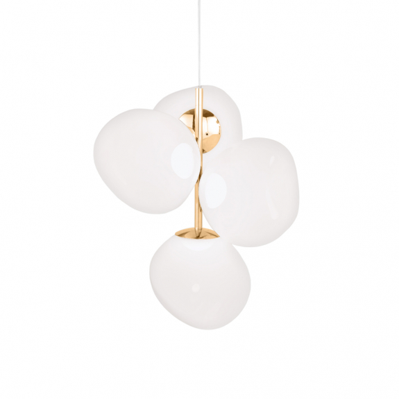 Melt Mini LED Ljuskrona Opalescent/Gold i gruppen Belysning / Inomhus / Ljuskronor hos Växjö Elektriska (MEC04OPG-CEUM4)