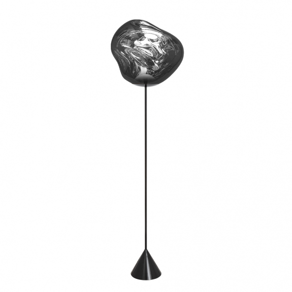Melt Cone Slim LED Golvlampa Silver i gruppen Belysning / Inomhus / Golvlampor hos Vxj Elektriska (MES01CH-FEU02M2)