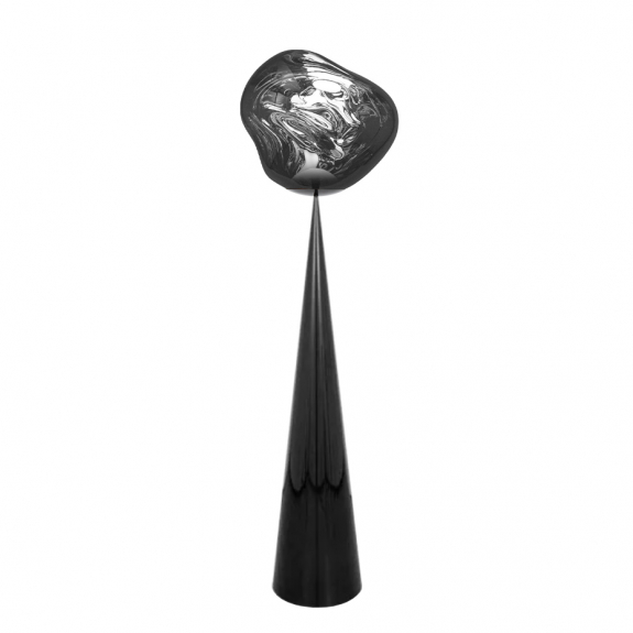 Melt Cone Fat LED Golvlampa Silver i gruppen Belysning / Inomhus / Golvlampor hos Vxj Elektriska (MES01CH-FUN03M1)