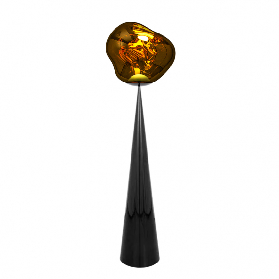 Melt Cone Fat LED Golvlampa Gold i gruppen Belysning / Inomhus / Golvlampor hos Vxj Elektriska (MES01GO-FUN03M1)