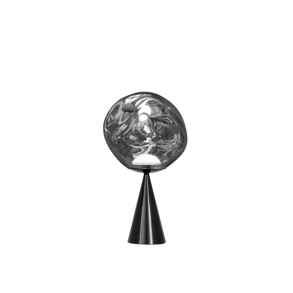 Melt Cone Fat LED Bordslampa Silver i gruppen Belysning / Inomhus / Bordslampor hos Växjö Elektriska (MES02CH-TUN01M2)