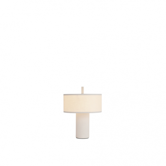 Margin Portable Bordslampa White Canvas i gruppen Belysning / Inomhus / Uppladdningsbara lampor hos Växjö Elektriska (NEW-21361)