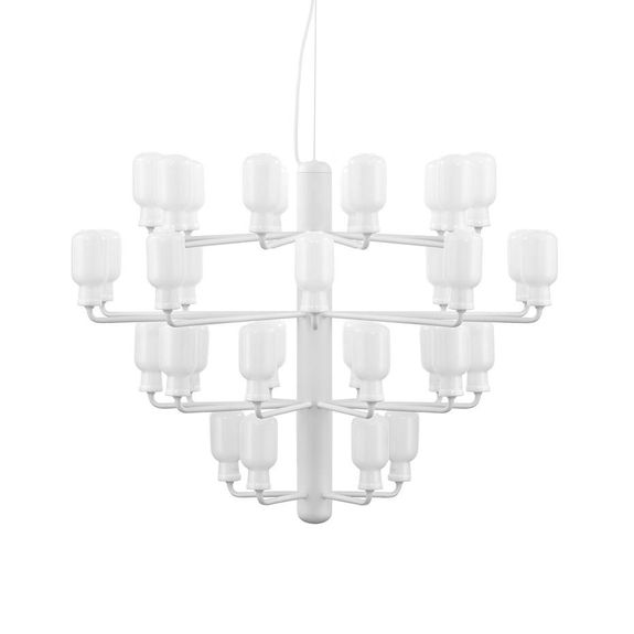 Amp Ljuskrona Large White/White i gruppen Belysning / Inomhus / Taklampor hos Växjö Elektriska (NORM-502081)