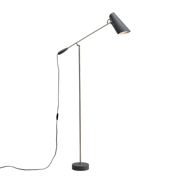 Birdy Golvlampa Grey/Steel i gruppen Belysning / Inomhus / Golvlampor hos Vxj Elektriska (NORT-622)