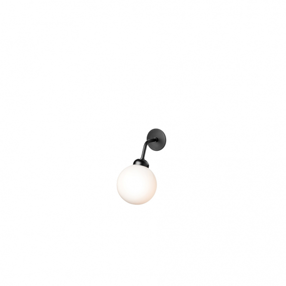 Apiales Vägglampa Satin Black/Opal White Direktmontage i gruppen Belysning / Inomhus / Vägglampor hos Växjö Elektriska (NUU-2055004)