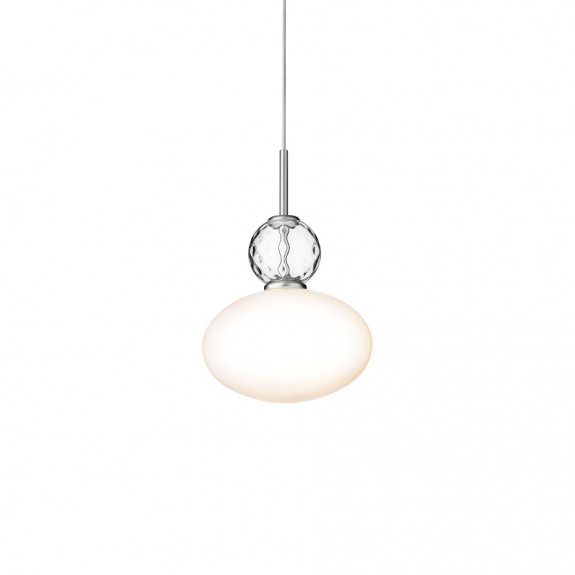 Rizzatto 32 Pendel Satin Silver/Opal White i gruppen Belysning / Inomhus / Taklampor hos Växjö Elektriska (NUU-2073003)