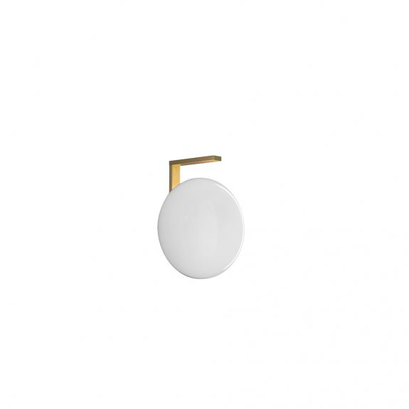 Alba 174 Vägglampa Satin Brass/Polished Opaline i gruppen Belysning / Inomhus / Vägglampor hos Växjö Elektriska (OLU-L0174-OS)