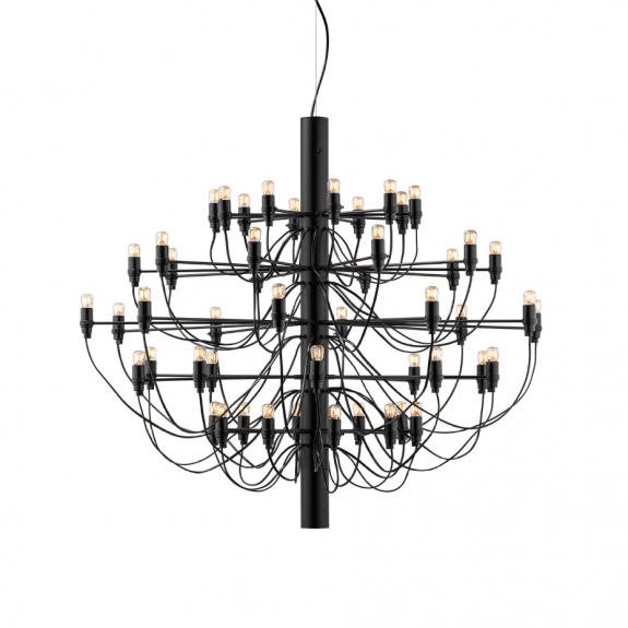 Sarfatti 2097/50 Ljuskrona LED Matt Black i gruppen Belysning / Inomhus / Taklampor hos Växjö Elektriska (OPKA1500031)