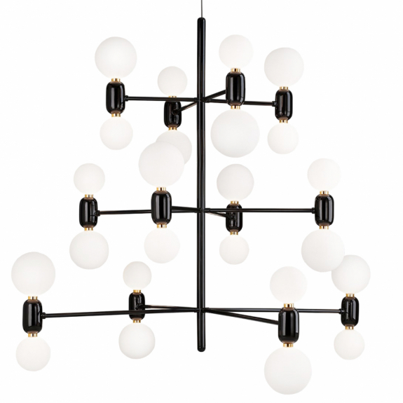 Aballs 12 Ljuskrona Black i gruppen Belysning / Inomhus / Ljuskronor hos Växjö Elektriska (PAR-111080500006)