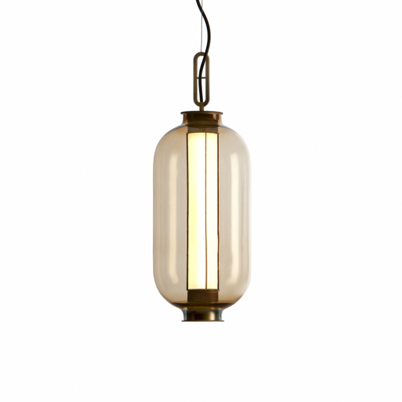Bai T BA BA Pendel Aged Bronze/Amber i gruppen Belysning / Inomhus / Taklampor hos Växjö Elektriska (PAR-116000640976)