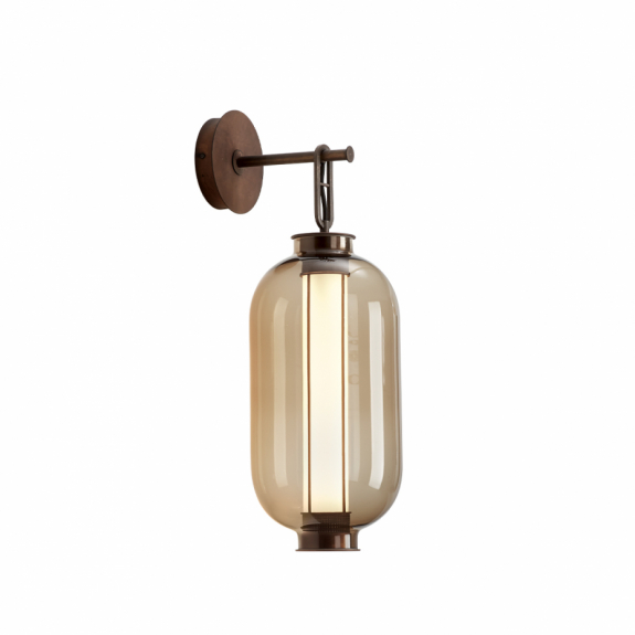 Bai A BA BA Vägglampa Aged Bronze/Amber i gruppen Belysning / Inomhus / Vägglampor hos Växjö Elektriska (PAR-402080640976)