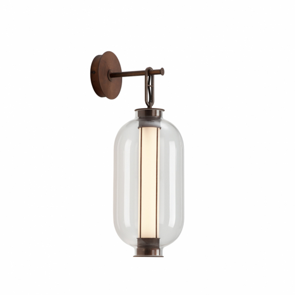 Bai A BA BA Vägglampa Aged Bronze/Transparent i gruppen Belysning / Inomhus / Vägglampor hos Växjö Elektriska (PAR-402080640978)