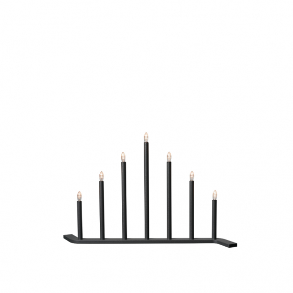 Advent RE Ljusstake 7 LED Grå i gruppen Julbelysning hos Växjö Elektriska (SMD-29021305L)
